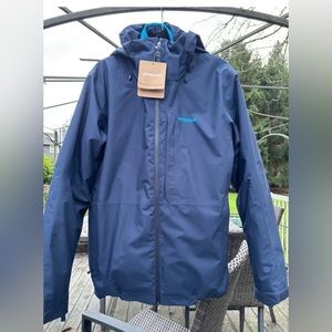 NEW Patagonia Snowshot / Powder Town 3 in 1 H2NO Jacket. Navy Blue Men’s  M